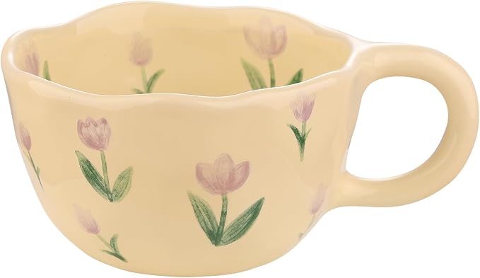 VanEnjoy Ceramic Cup, Cute Coffee Mug, Strawberry Mug, Aesthetic Coffee Mug by VanEnjoy