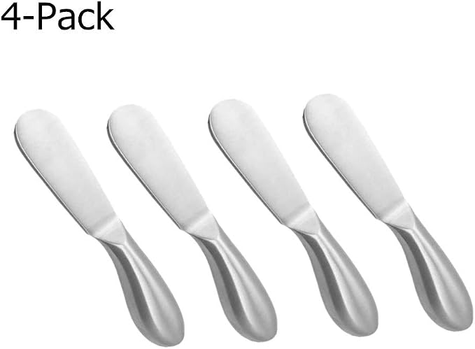 4 Pcs Stainless Steel Cheese and Butter Spreader Knives Set | Charcuterie - Image 7