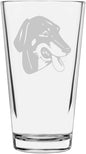 Lithuanian Hound Custom Personalized Dog Themed Etched All Purpose 16oz Pint Glass