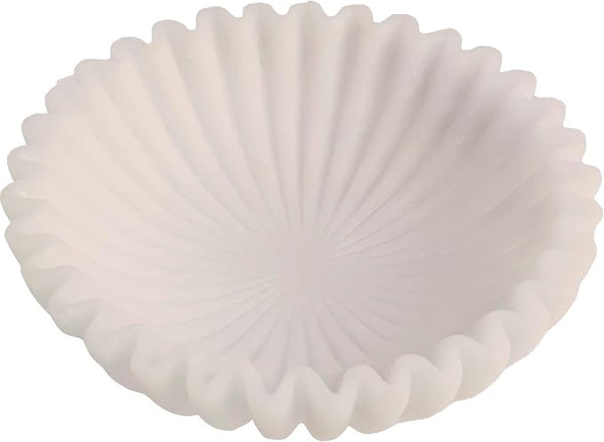 10" Large Decorative Bowl decor, Scalloped Bowls by DecorativeBowl