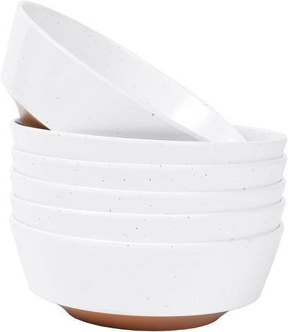 Webbylee 6-inch Melamine Bowls set of 6-20-ounce Dinnerware Cereal Bowls by Webbylee