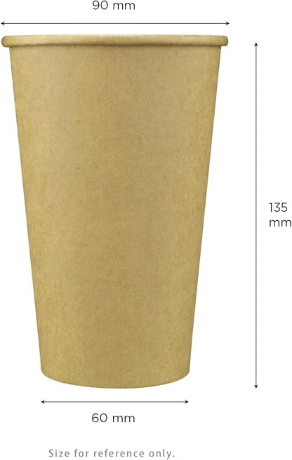 Karat 16z Kraft Paper Coffee Cups Disposable, Leak-Resistant Double Poly-Lined - Image 5