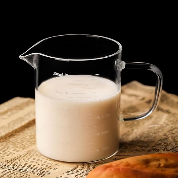 Glass Measuring Cup 16Oz/500ml Easy to Read V-Shaped Spout - Image 3