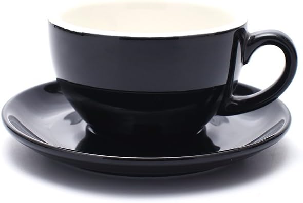 Coffeezone Free Pour Coffee Cup and Saucer, Small Cappuccino and Double Espresso by Coffeezone