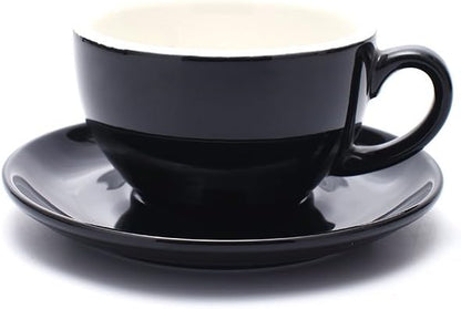 Coffeezone Free Pour Coffee Cup and Saucer, Small Cappuccino and Double Espresso by Coffeezone