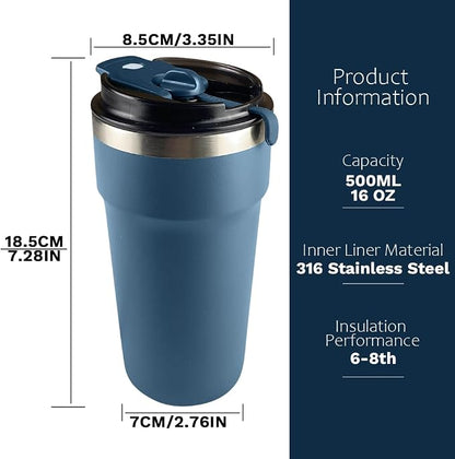 SPLMIFA Travel Coffee Mugs Leak-Proof, Reusable Coffee Cups - Image 4