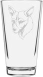 Norwegian Lundehund Custom Personalized Dog Themed Etched All Purpose 16oz Pint Glass