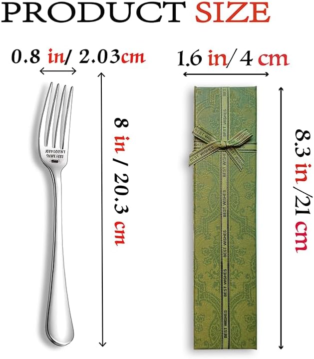 Joey Doesn't Share Food Funny Stainless Steel Fork, Cake Dessert Toast Fork - Image 5