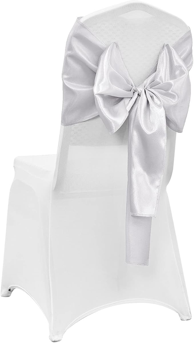 4-Pack Silver Satin Table Runner 12 x 108 Inch Long Bright and Smooth Silk - Image 6