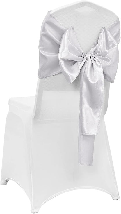 4-Pack Silver Satin Table Runner 12 x 108 Inch Long Bright and Smooth Silk - Image 6