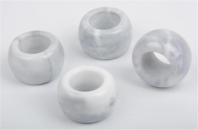 Napkin Rings, Marble Napkin Holder by aisiming