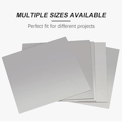 TEN-HIGH 2 Pack 24 Gauge Mild Steel Sheet Metal Plate 8 x 12 Inch Cold Rolled Steel Plate for Professional Industrial Use and DIY Projects - Smooth Surface, Easy to Form and Weld