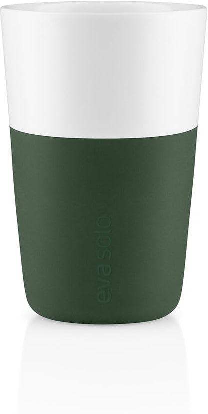 Eva Solo | 2 Latte Tumbler Mugs | 12 oz Porcelain Coffee Cup Tumblers by EvaSolo