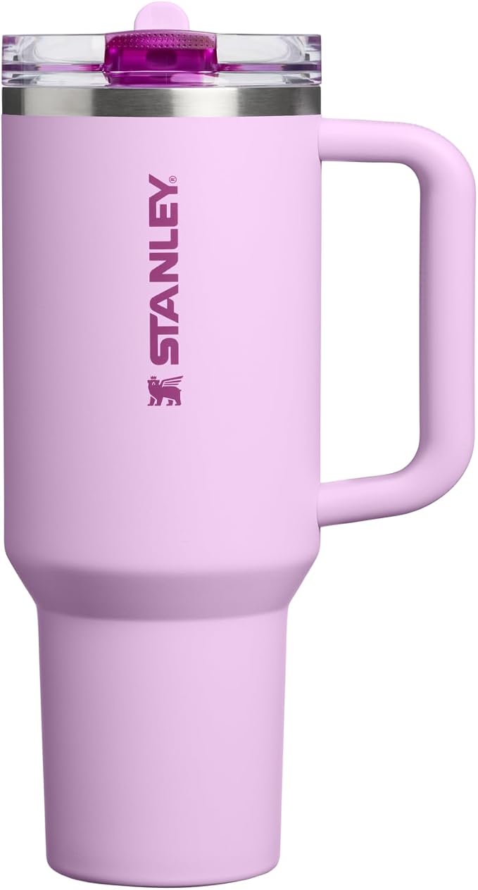 STANLEY Quencher ProTour Flipstraw Tumbler, 40 oz, Soft Orchid | Built-In Straw by Unknown