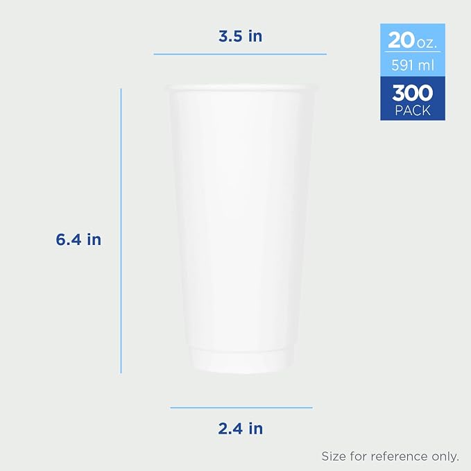 Karat C-KIC520W 20 oz. Insulated Paper Hot Cups - Image 3