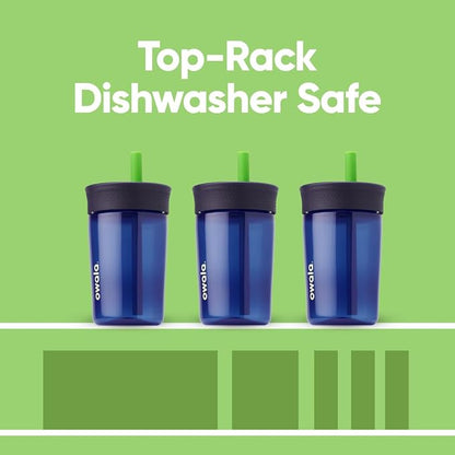 Owala Tumbler Kids Plastic Water Bottle 15 oz Home Base | Spill-Resistant Lid | - Image 5