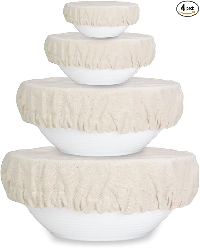Reusable Bowl Covers for Bread Proofing, Plastic-Free Dough Rising & Food by PurpleEssences