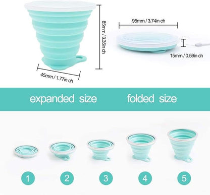 IYYI Collapsible Cups for Traveling, Silicone Collapsible Cups, Camping Mugs - Image 6