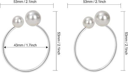 KPOSIYA Pearl Napkin Rings - Image 3