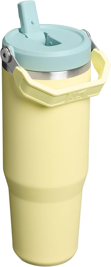 STANLEY IceFlow 2.0 Flip Straw Tumbler, 30 oz, Pomelo | Easy Carry Handle | - Image 3
