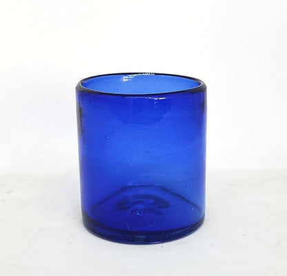 Solid Cobalt Blue 9 oz Short Tumblers, Recycled Glass, Toxin-Free - Image 2