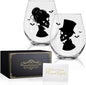 Perfectinsoy Skull Wine Glass 2 Piece by Perfectinsoy