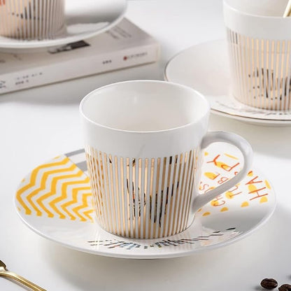 Mirror Cups and Saucers, Mirror Reflection coffee mug, Ceramic Coffee Mug - Image 9