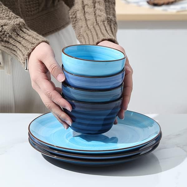 Selamica Ceramic 8oz Bouillon Cups 4 Inch Small Dessert Bowls - Image 5