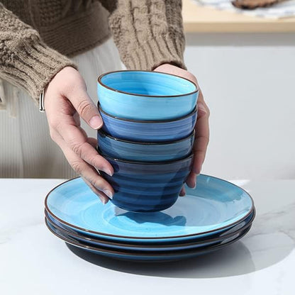 Selamica Ceramic 8oz Bouillon Cups 4 Inch Small Dessert Bowls - Image 5