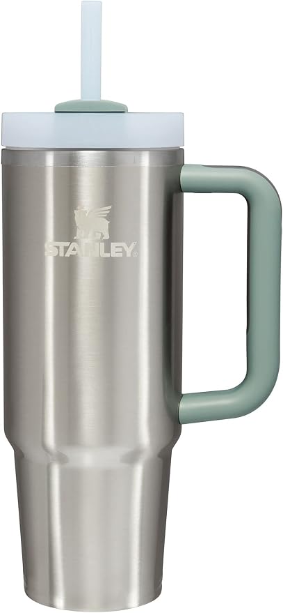 STANLEY Quencher H2.0 Flow State Tumbler, 30 oz, Stainless Steel Shale | Handle by Unknown