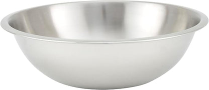 Winco 4 qt Stainless Steel Mixing Bowl | Dishwasher safe, Heavy-duty, by Fonteme
