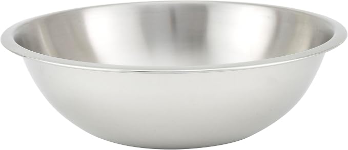 Winco 8 qt Stainless Steel Mixing Bowl | Dishwasher safe, Heavy-duty, by Fonteme