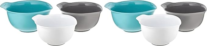 KitchenAid Universal Nesting Plastic Mixing Bowls, 2.5 quart, 3.5 quart by Unknown