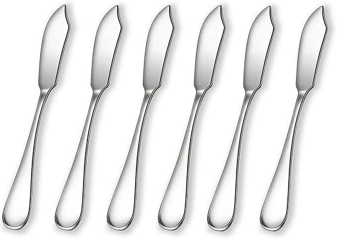Berglander Stainless Steel Butter Knives Set of 6Pcs, 5.7" Butter Spreader by Berglander