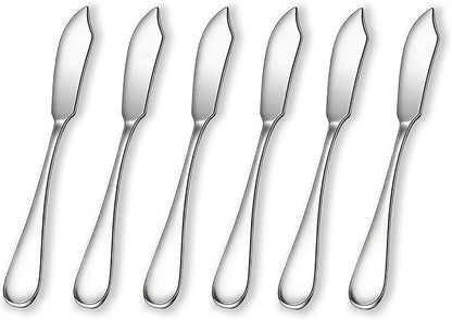 Berglander Stainless Steel Butter Knives Set of 6Pcs, 5.7" Butter Spreader by Berglander