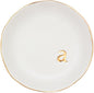 COLLECTIVE HOME - Ceramic Jewelry Tray, Decorative Trinket Dish for Rings Earrings Necklaces Bracelet Watch Keys, Birthday Mother's Day Christmas Gift for Women, 4.75", White Surface (A)