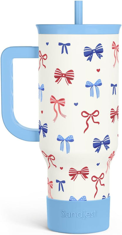 SANDJEST American Flag 40oz Tumbler by SANDJEST