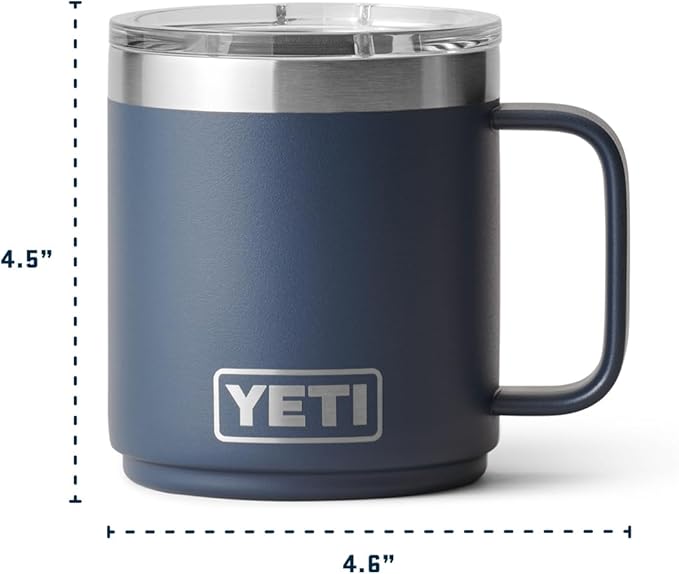YETI Rambler 10 oz Ceramic Lined Stackable Mug, Vacuum Insulated, Stainless - Image 7