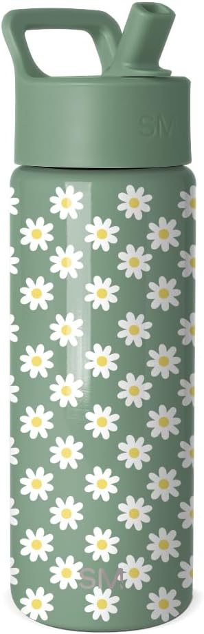 Simple Modern Kids Water Bottle & Toddler Cup | 18oz | Floral | Insulated by Unknown