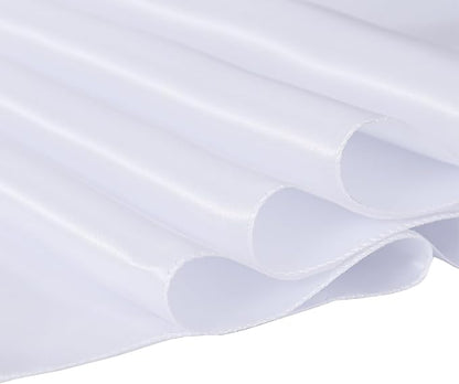 Pack of 10 Satin White Table Runners 12 x 108 Inches - Image 4