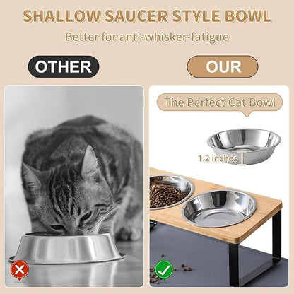 Summark 2 Pack Elevated Cat Bowls - Image 2