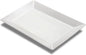 18" x 12" Large Serving Platter, Porcelain Heavy-Duty Large Serving Tray, White Rectangular Plate for Turkey, Food, Fruit, Party, Wedding, Christmas, Chip and Scratch Resistant