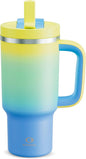 ENCOOL 32 oz Tumbler with Handle and Straw: Stainless Steel Insulated Tumbler by ENCOOL