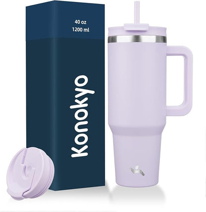 Konokyo 40 oz Insulated Tumbler Water Bottle by Konokyo