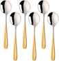 Buyer Star Bouillon Spoon Sets, 7-Inch Round Soup Spoons, Stainless Steel by BuyerStar
