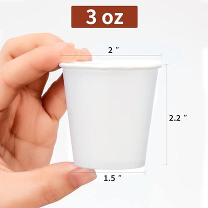 RACETOP 3 oz 500 pack Disposable Paper Bathroom Cups, Small Coffee Cups - Image 5