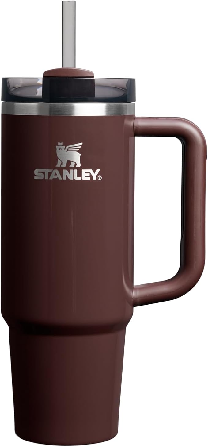 STANLEY Quencher H2.0 Flow State Tumbler, 30 oz, Mahogany Gloss | Handle and by Unknown
