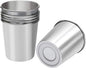 Ruisita Resinta 6 Pack 5 oz Stainless Steel Cups Metal Shatterproof Stackable Pint Drinking Cups for Kids