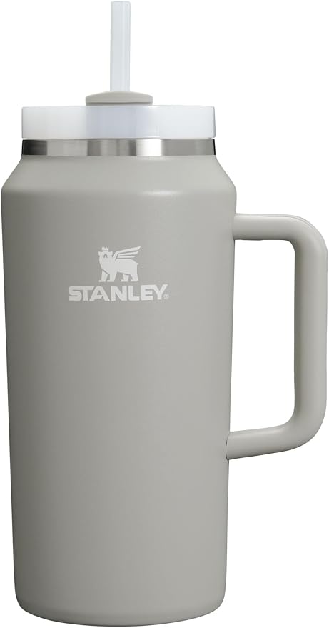 STANLEY Quencher H2.0 Flow State Tumbler, 64 oz, Ash | Handle and Straw | by Unknown
