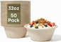 32 oz Disposable Paper Bowls, Heavy-Duty Compostable Soup Bowls, Eco-Friendly by Unknown